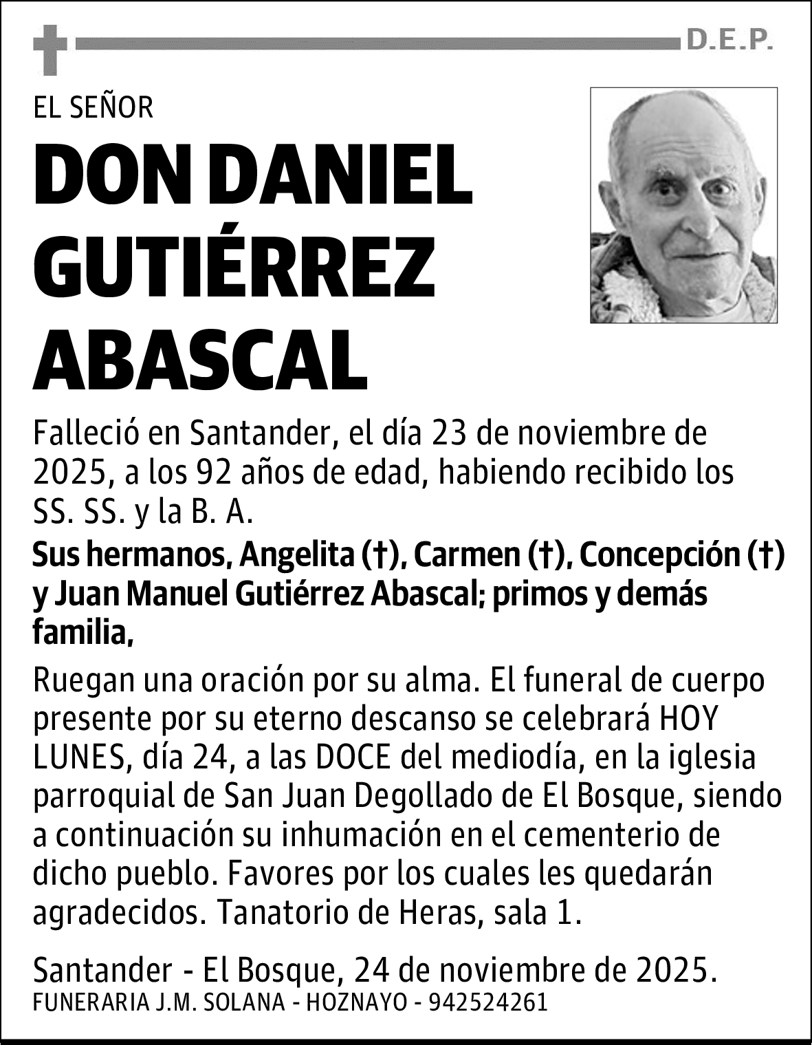 DON DANIEL GUTIÉRREZ ABASCAL