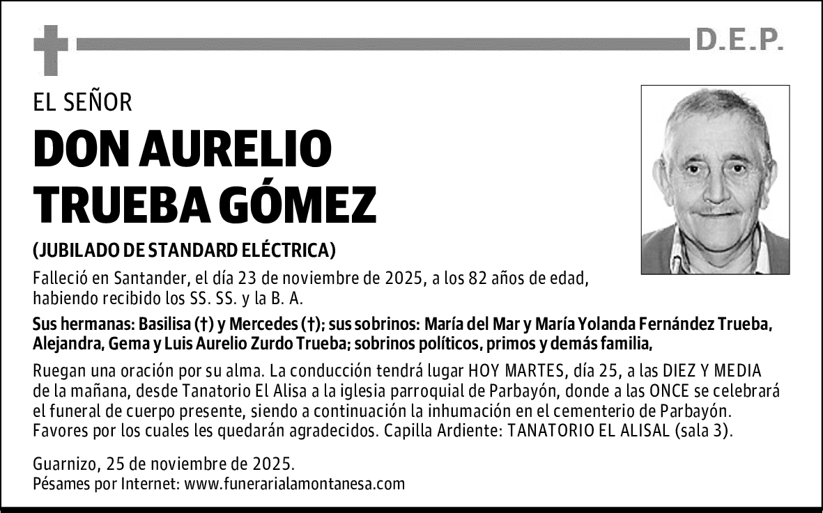 DON AURELIO TRUEBA GÓMEZ