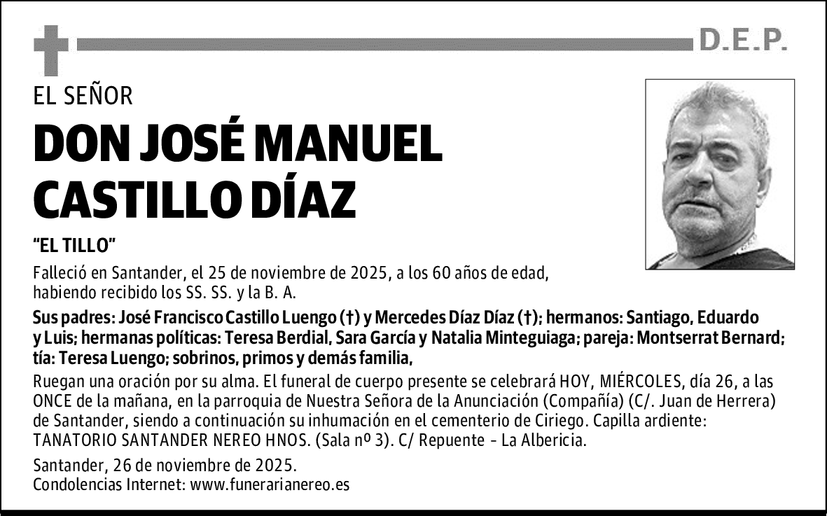 DON JOSÉ MANUEL CASTILLO DÍAZ