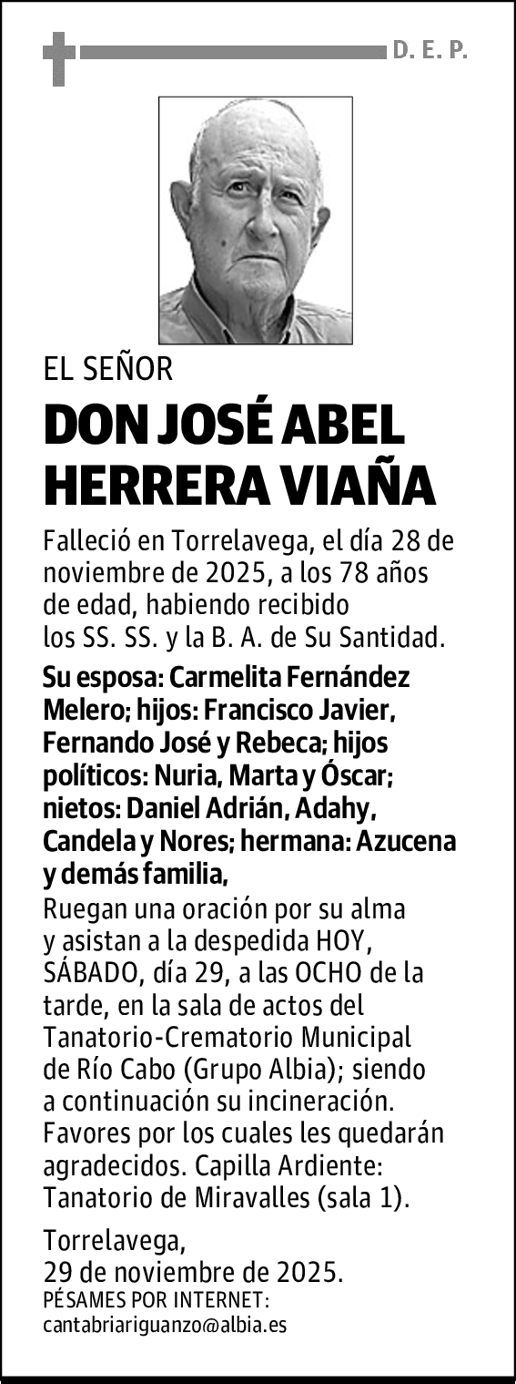 DON JOSÉ ABEL HERRERA VIAÑA