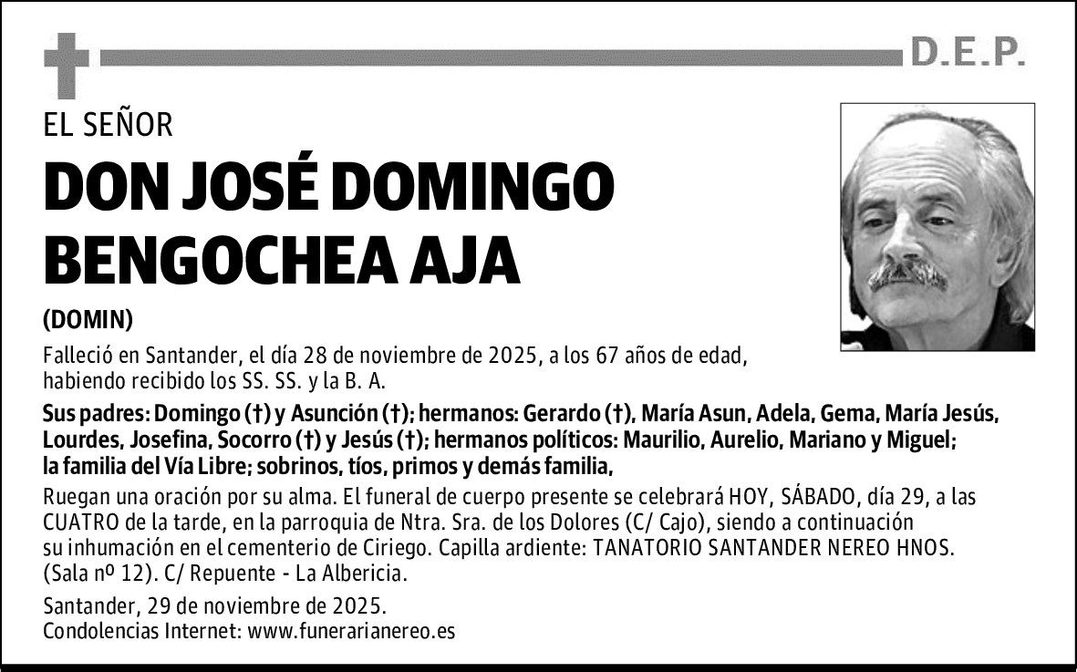 DON JOSÉ DOMINGO BENGOCHEA AJA