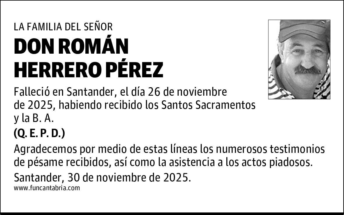 DON ROMÁN HERRERO PÉREZ