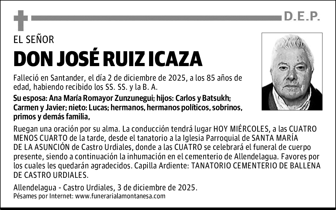 DON JOSÉ RUIZ ICAZA