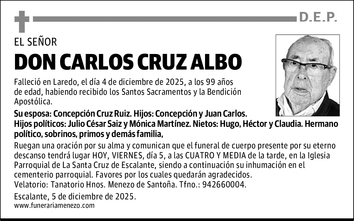 DON CARLOS CRUZ ALBO