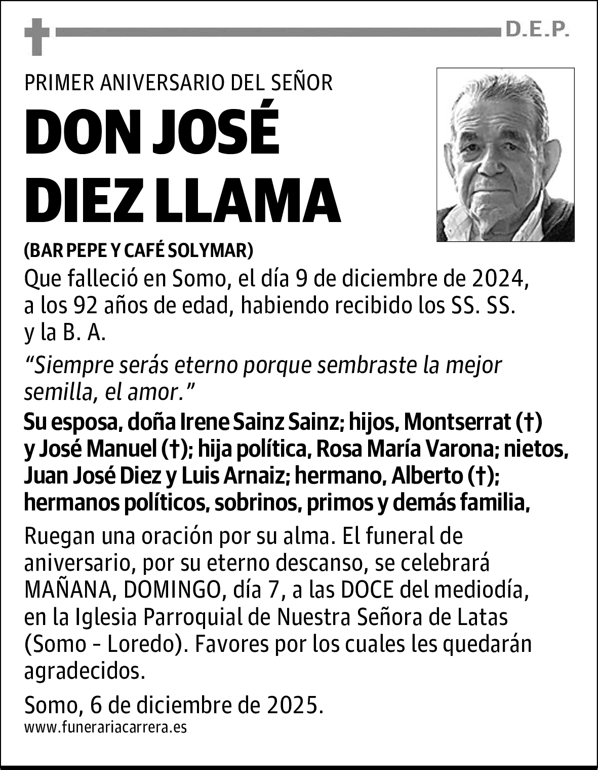 DON JOSÉ DIEZ LLAMA
