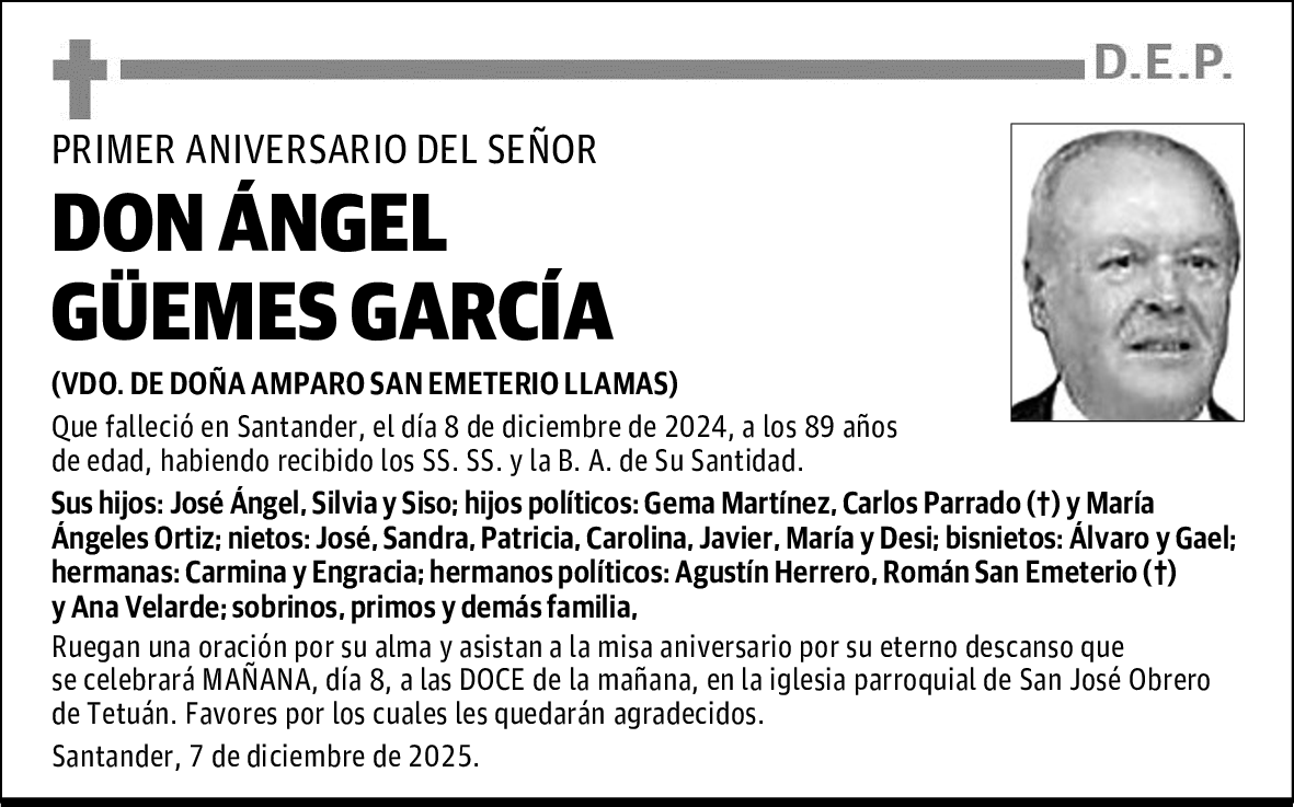 DON ÁNGEL GÜEMES GARCÍA