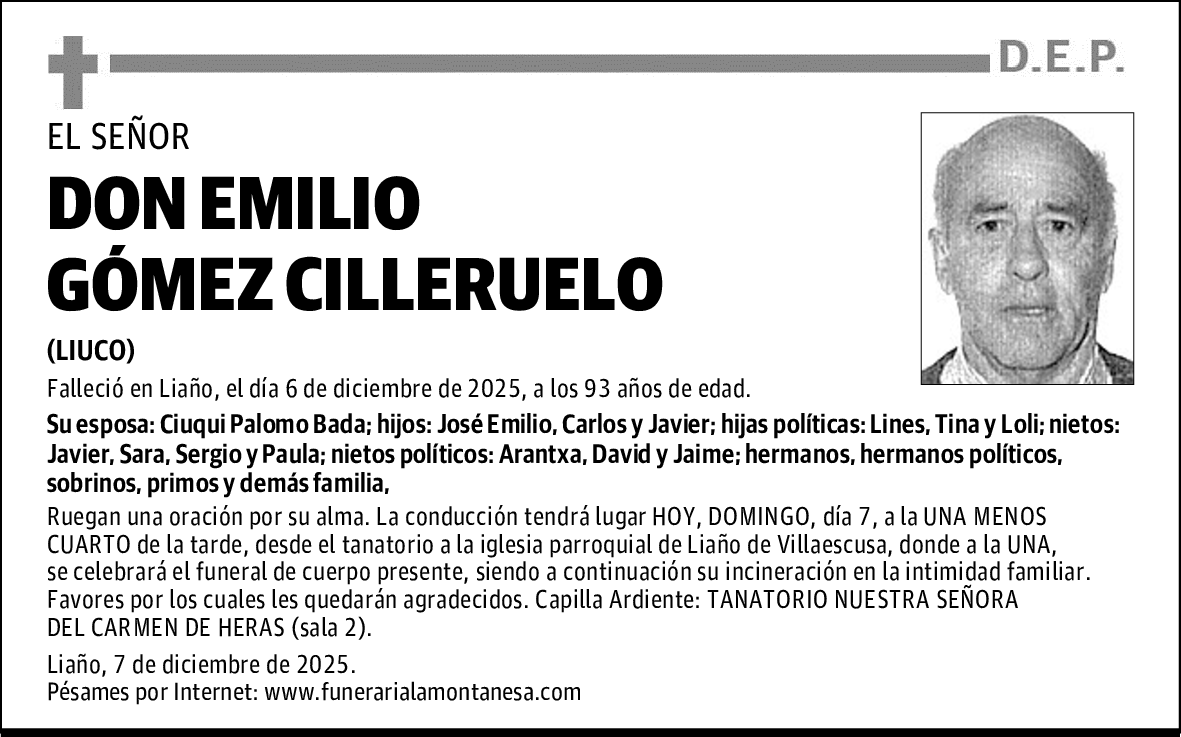 DON EMILIO GÓMEZ CILLERUELO