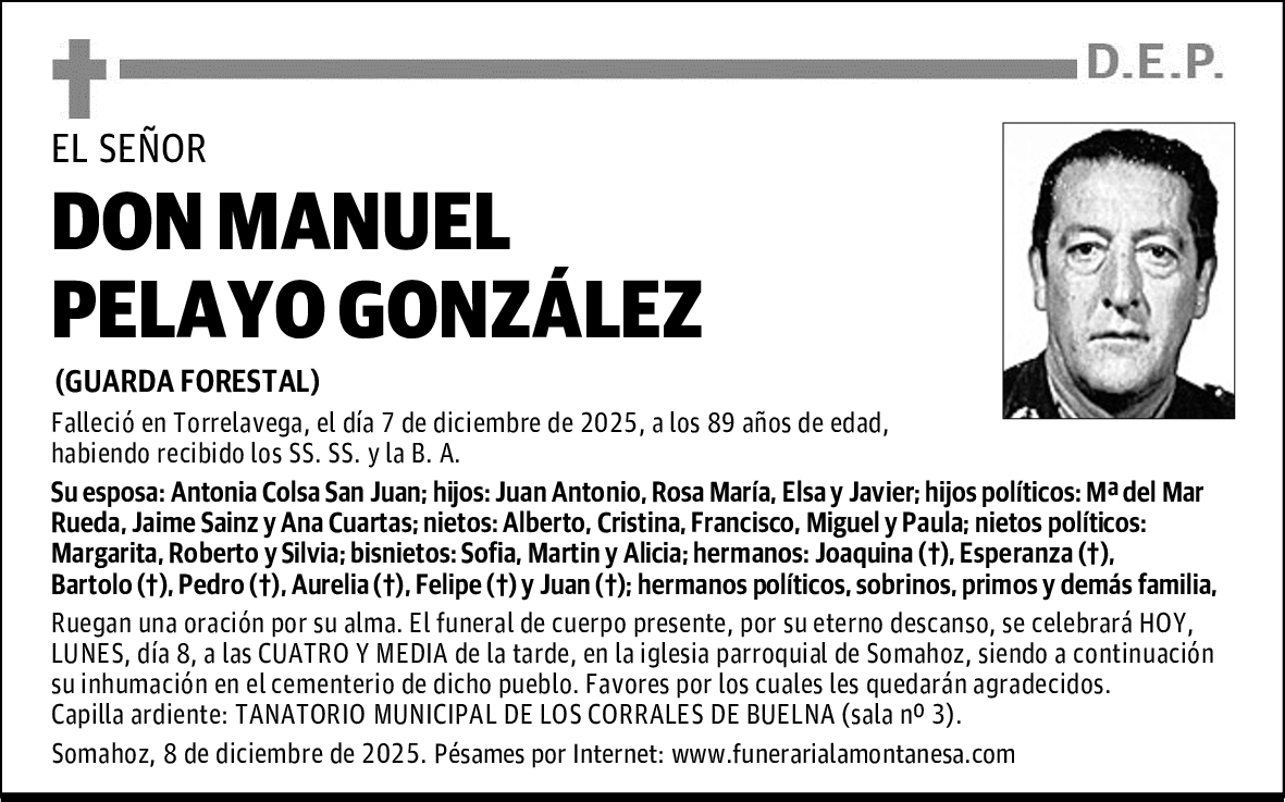 DON MANUEL PELAYO GONZÁLEZ