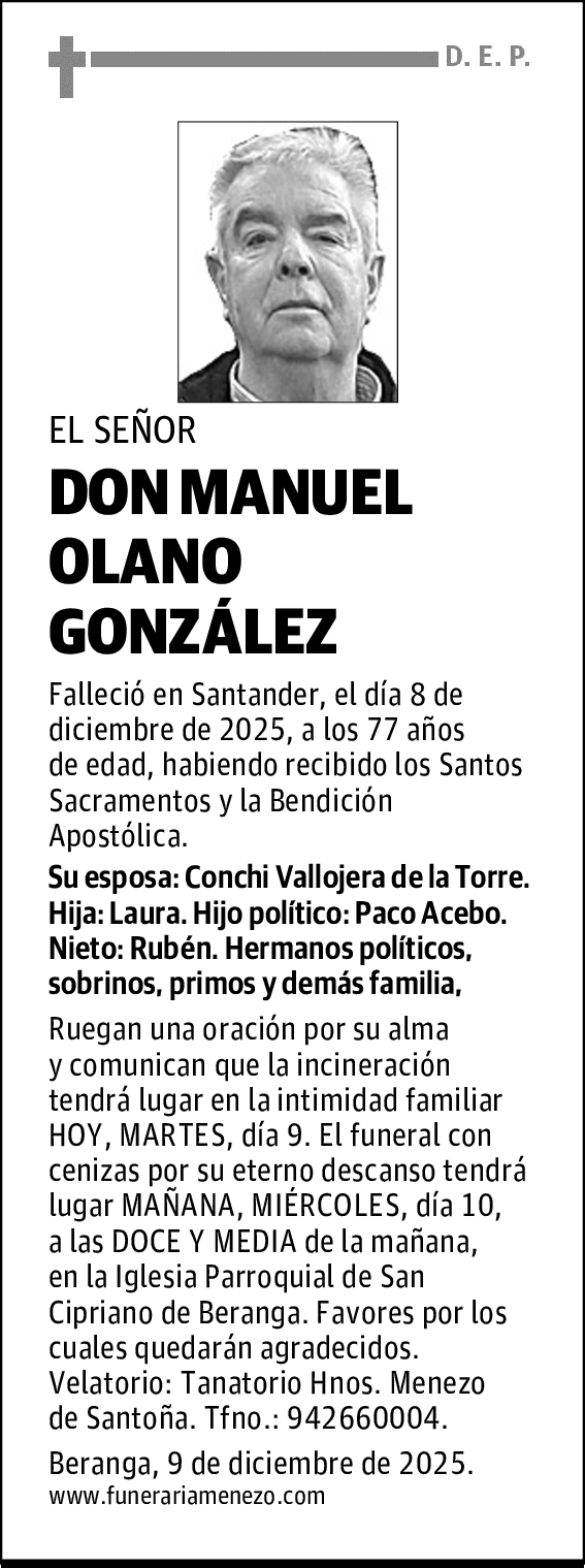 DON MANUEL OLANO GONZÁLEZ