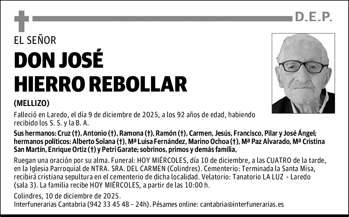 DON JOSÉ HIERRO REBOLLAR