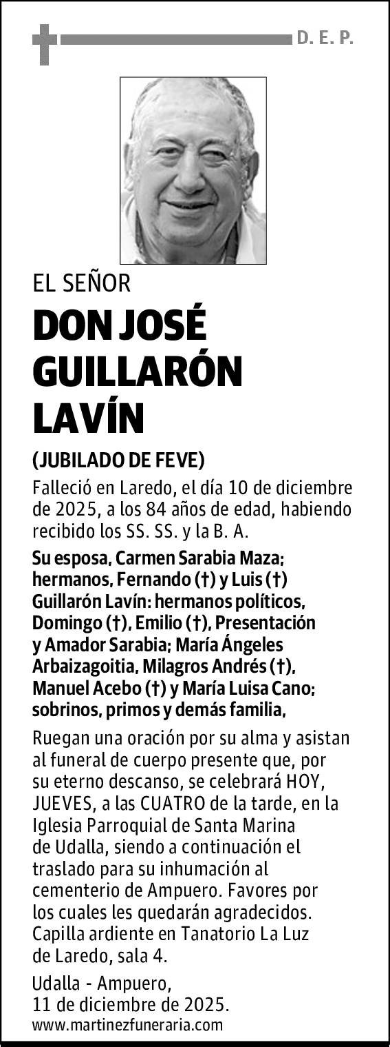 DON JOSÉ GUILLARÓN LAVÍN