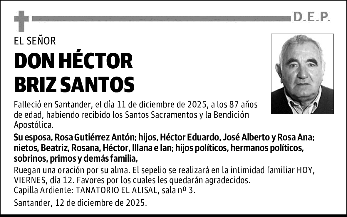 DON HÉCTOR BRIZ SANTOS