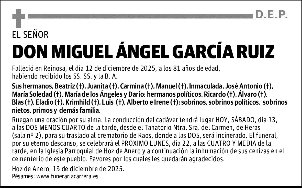 DON MIGUEL ÁNGEL GARCÍA RUIZ