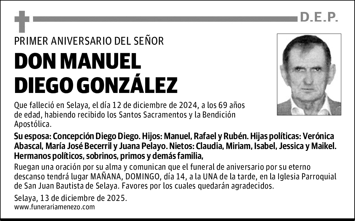 DON MANUEL DIEGO GONZÁLEZ