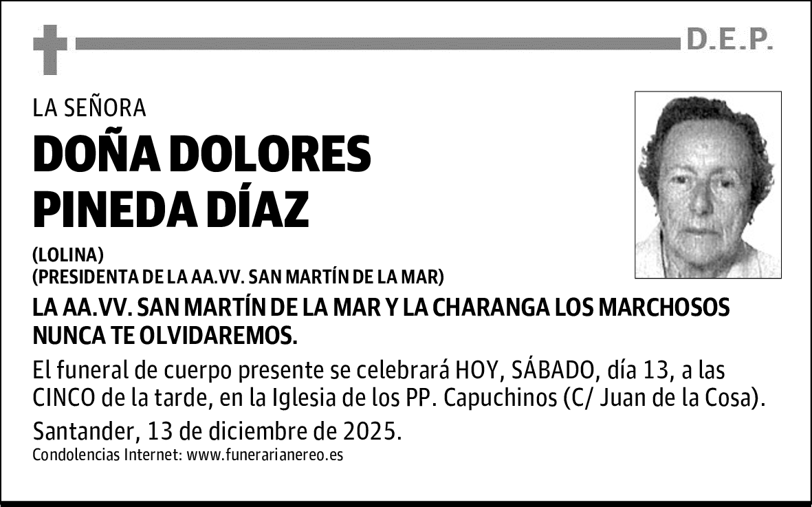 DOÑA DOLORES PINEDA DÍAZ