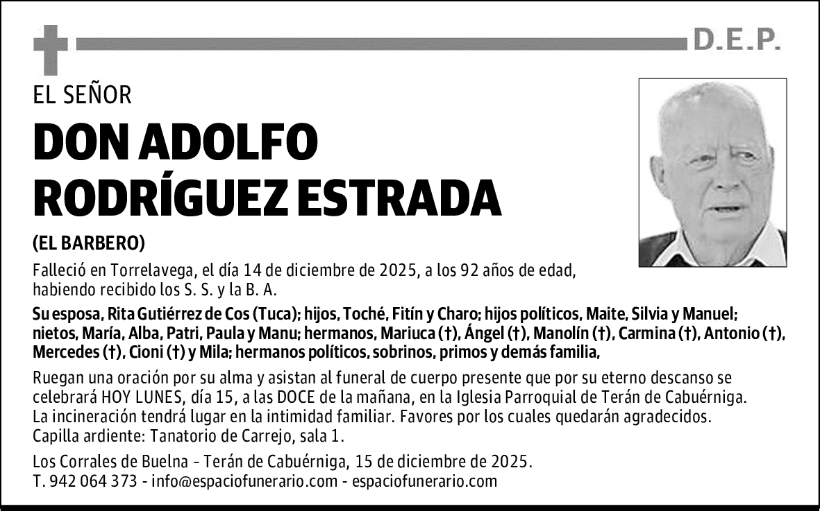 DON ADOLFO RODRÍGUEZ ESTRADA