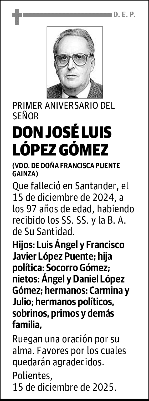 DON JOSÉ LUIS LÓPEZ GÓMEZ