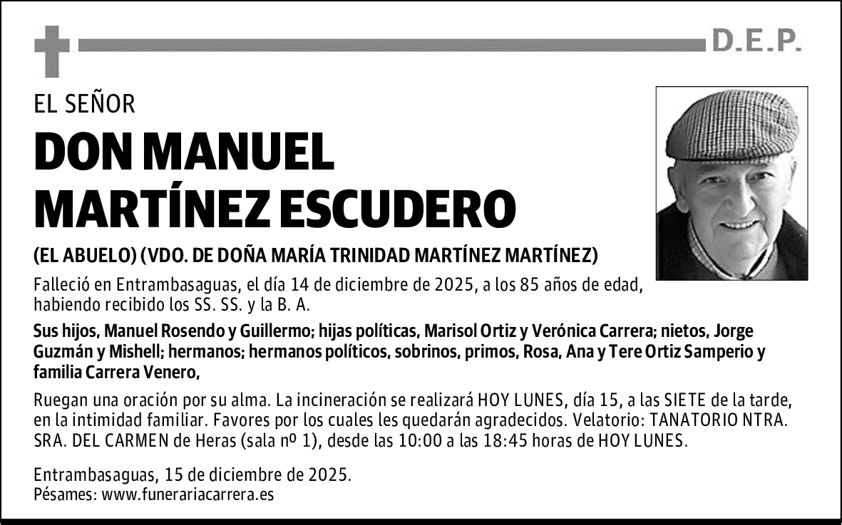 DON MANUEL MARTÍNEZ ESCUDERO