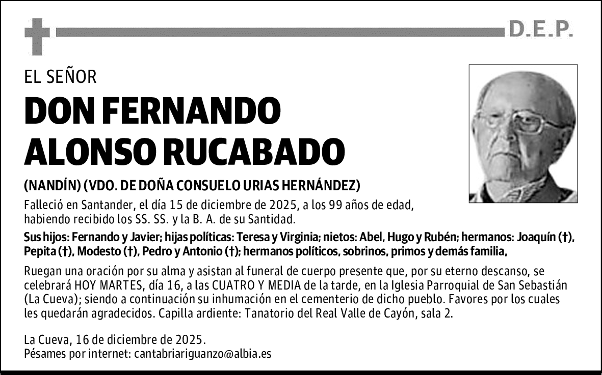 DON FERNANDO ALONSO RUCABADO