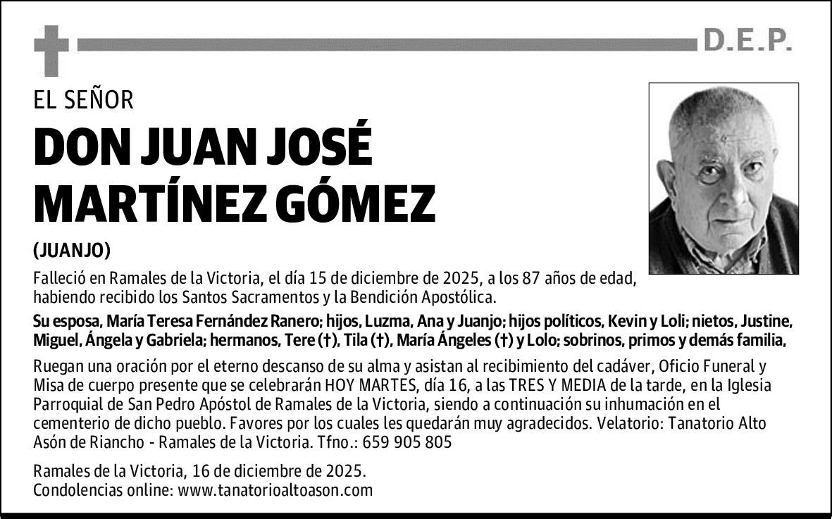 DON JUAN JOSÉ MARTÍNEZ GÓMEZ