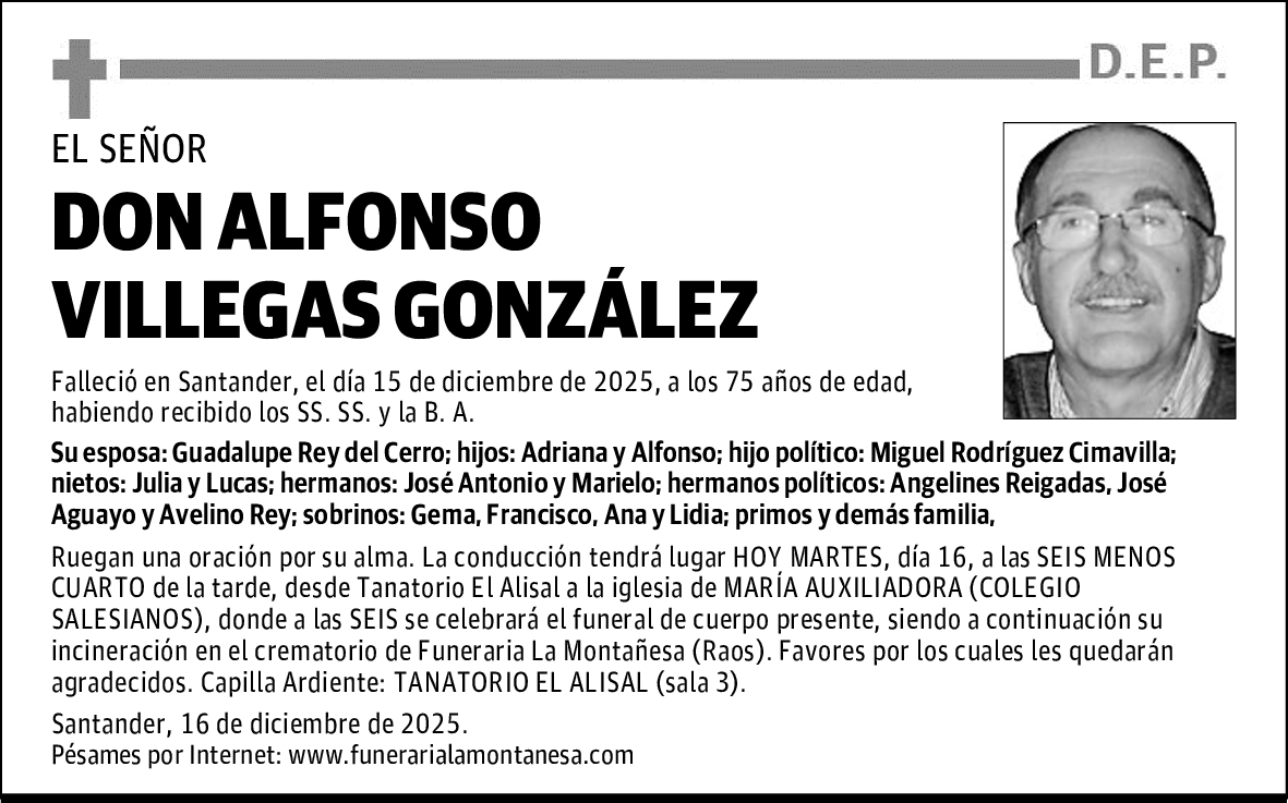 DON ALFONSO VILLEGAS GONZÁLEZ