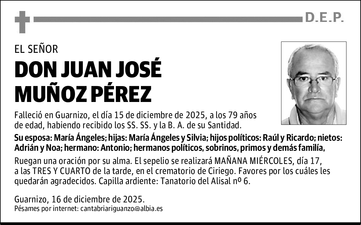 DON JUAN JOSÉ MUÑOZ PÉREZ