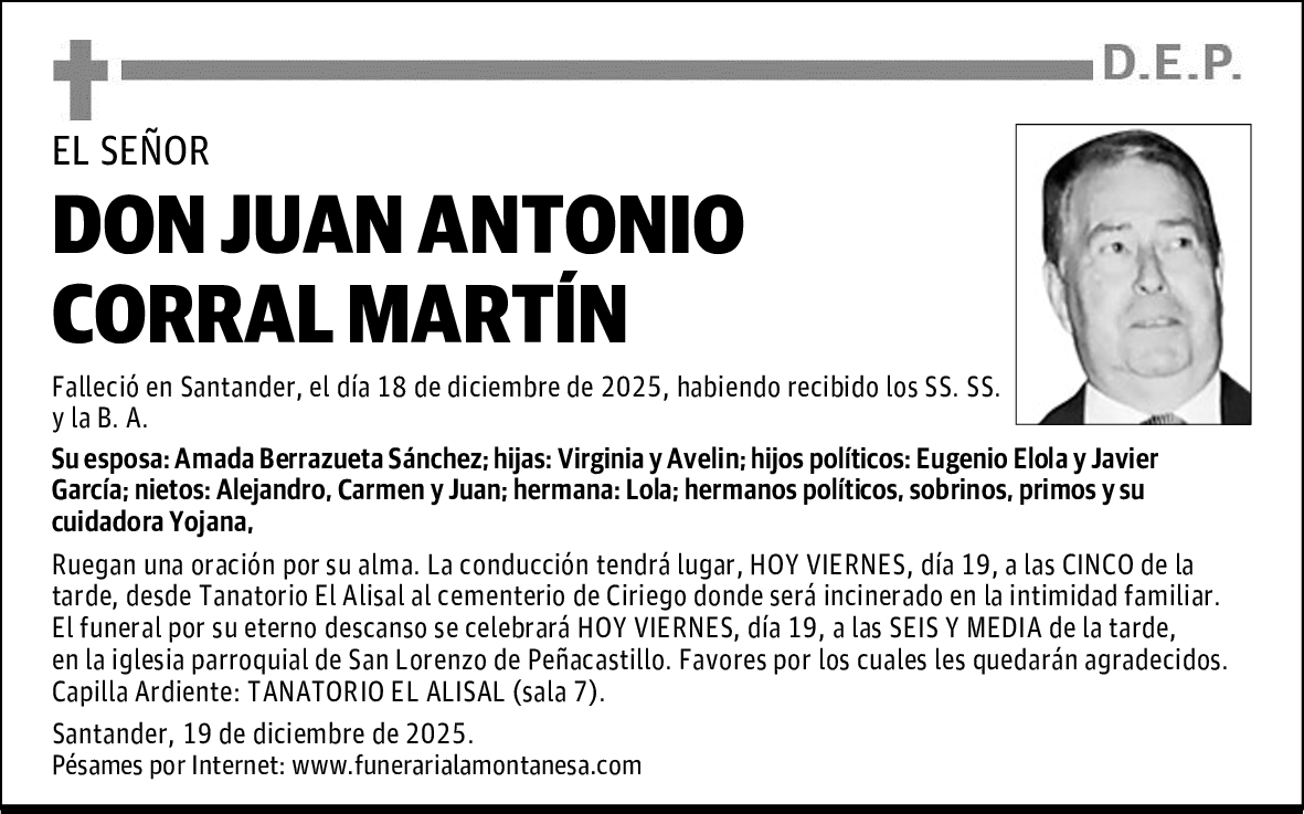 DON JUAN ANTONIO CORRAL MARTÍN
