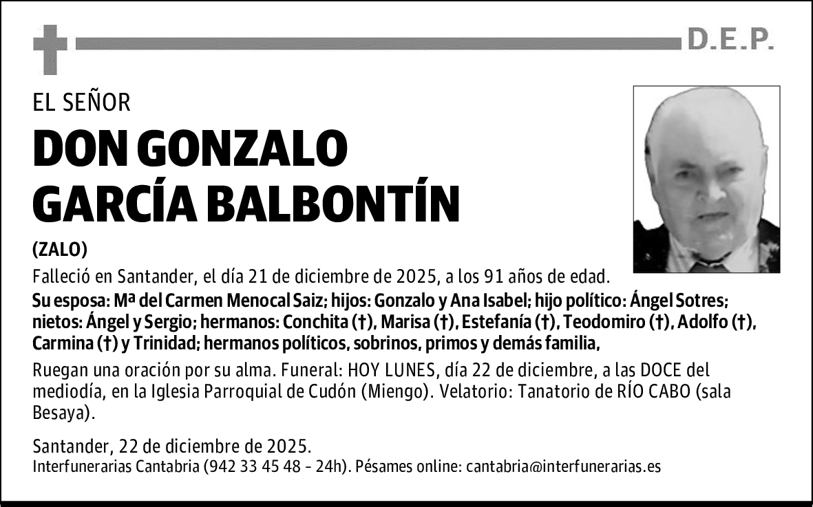 DON GONZALO GARCÍA BALBONTÍN