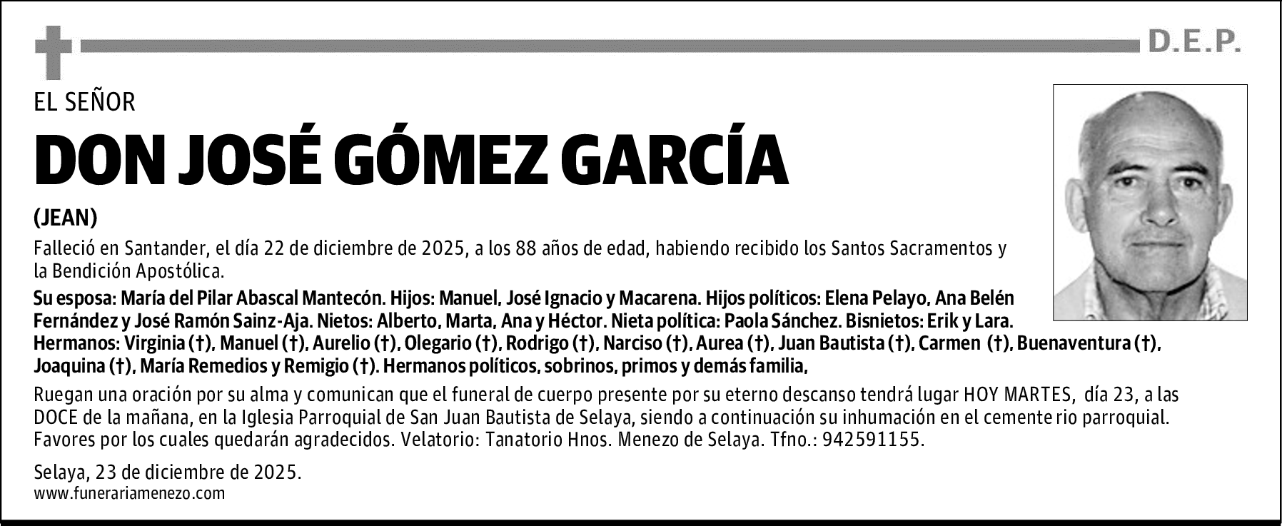 DON JOSÉ GÓMEZ GARCÍA