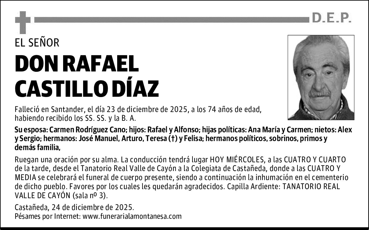 DON RAFAEL CASTILLO DÍAZ