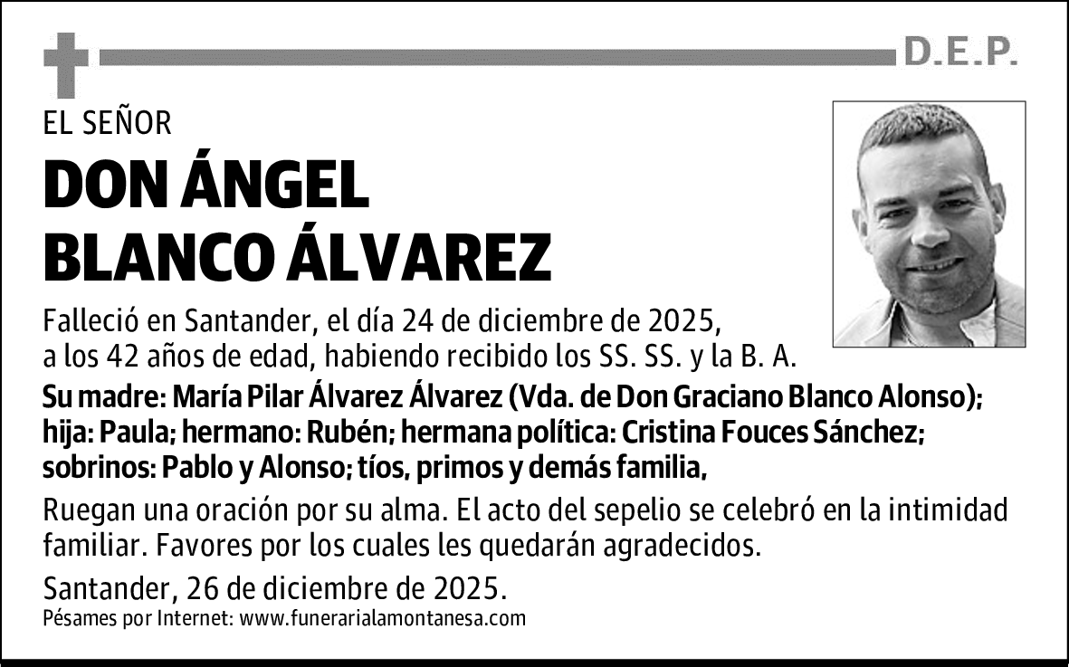 DON ÁNGEL BLANCO ÁLVAREZ