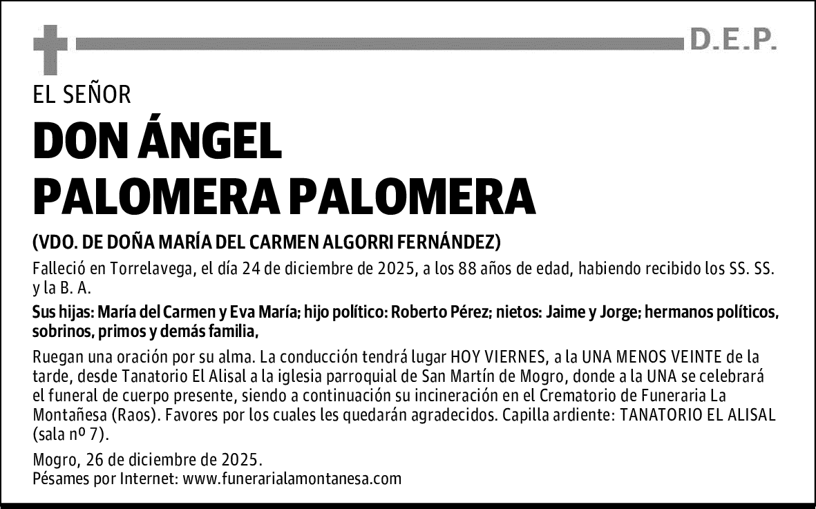 DON ÁNGEL PALOMERA PALOMERA