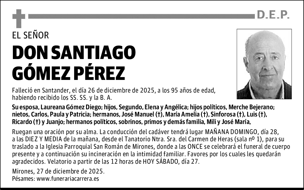 DON SANTIAGO GÓMEZ PÉREZ