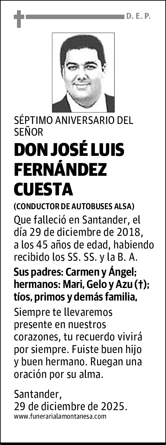 DON JOSÉ LUIS FERNÁNDEZ CUESTA