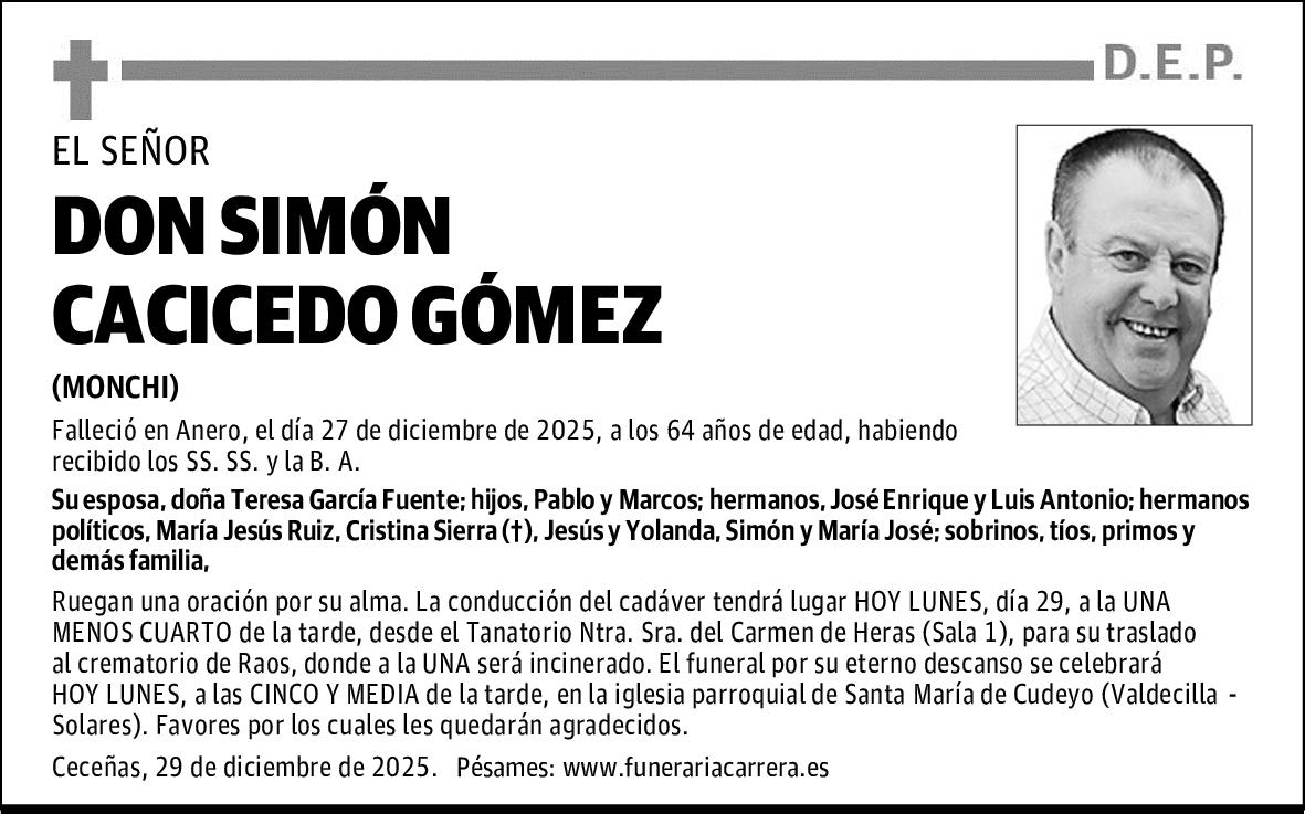 DON SIMÓN CACICEDO GÓMEZ