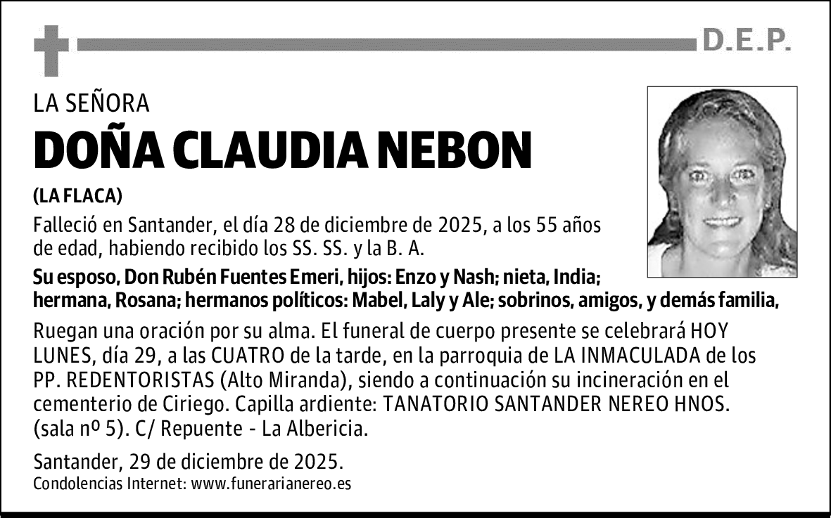 DOÑA CLAUDIA NEBON