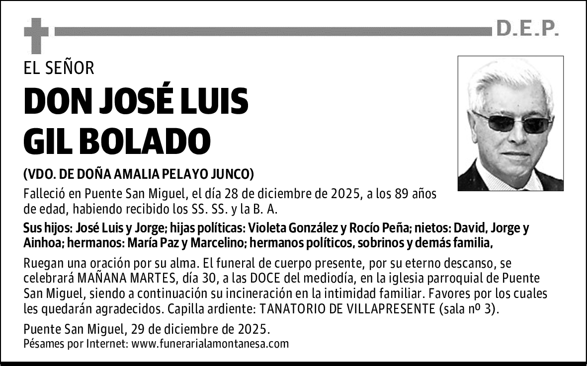DON JOSÉ LUIS GIL BOLADO