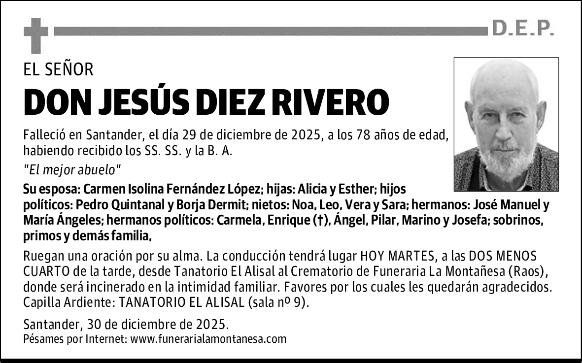 DON JESÚS DIEZ RIVERO