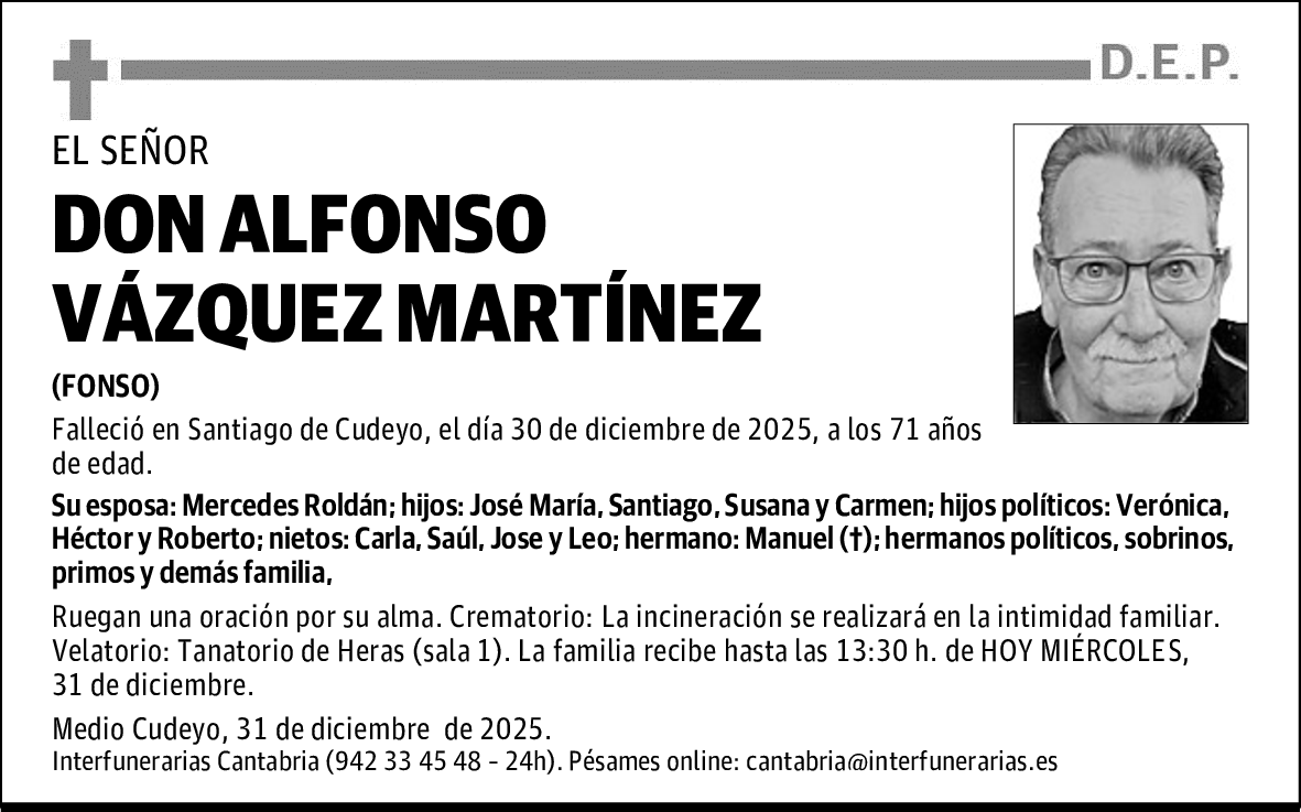 DON ALFONSO VÁZQUEZ MARTÍNEZ