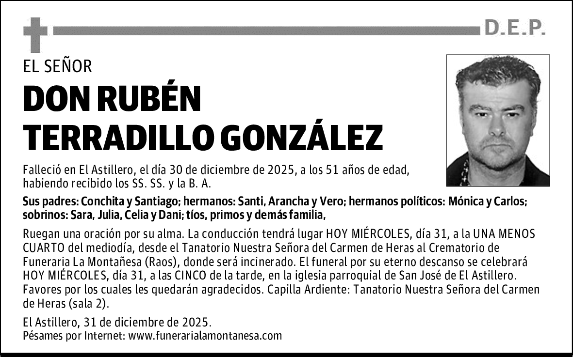 DON RUBÉN TERRADILLO GONZÁLEZ