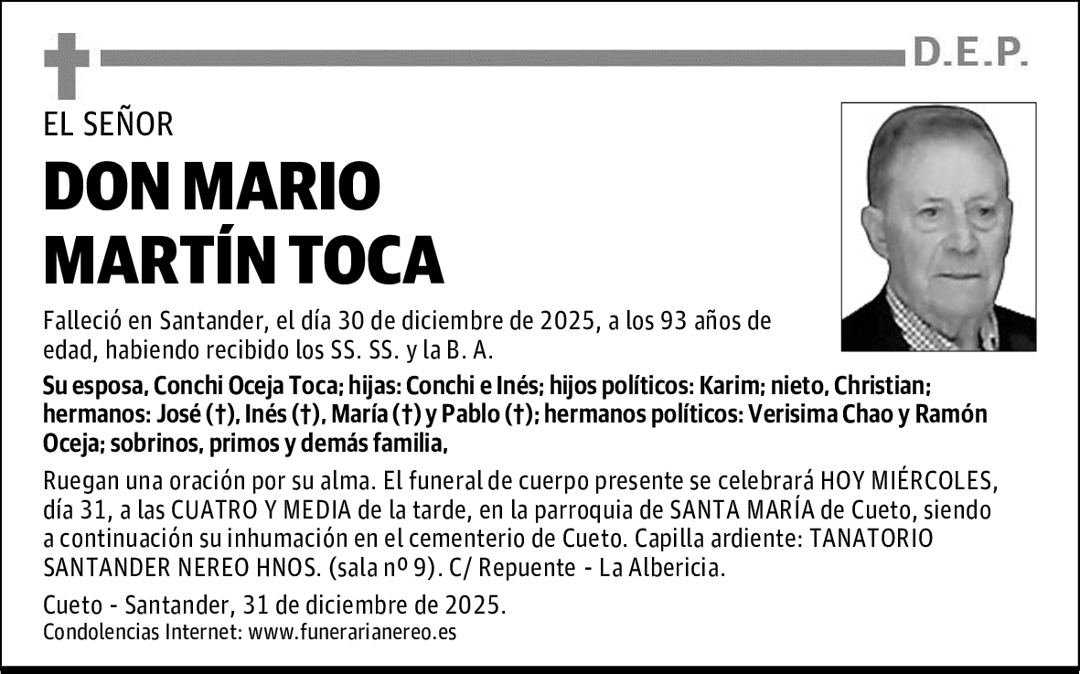 DON MARIO MARTÍN TOCA