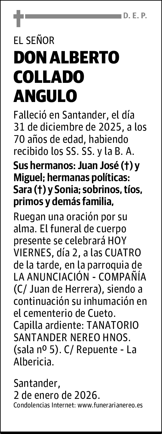 DON ALBERTO COLLADO ANGULO