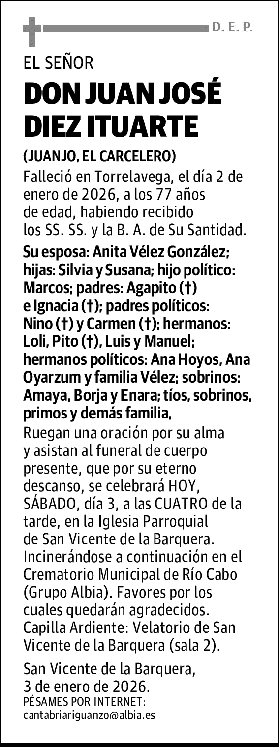 DON JUAN JOSÉ DIEZ ITUARTE