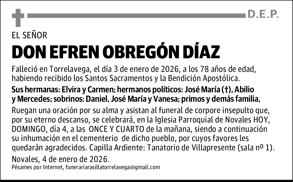 DON EFREN OBREGÓN DÍAZ