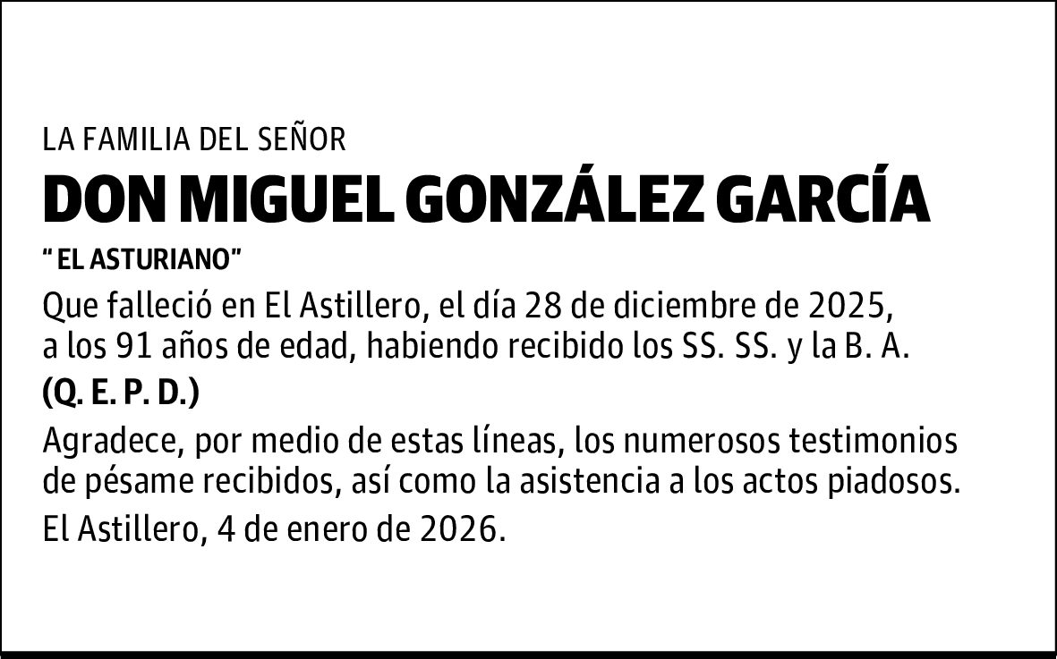 DON MIGUEL GONZÁLEZ GARCÍA