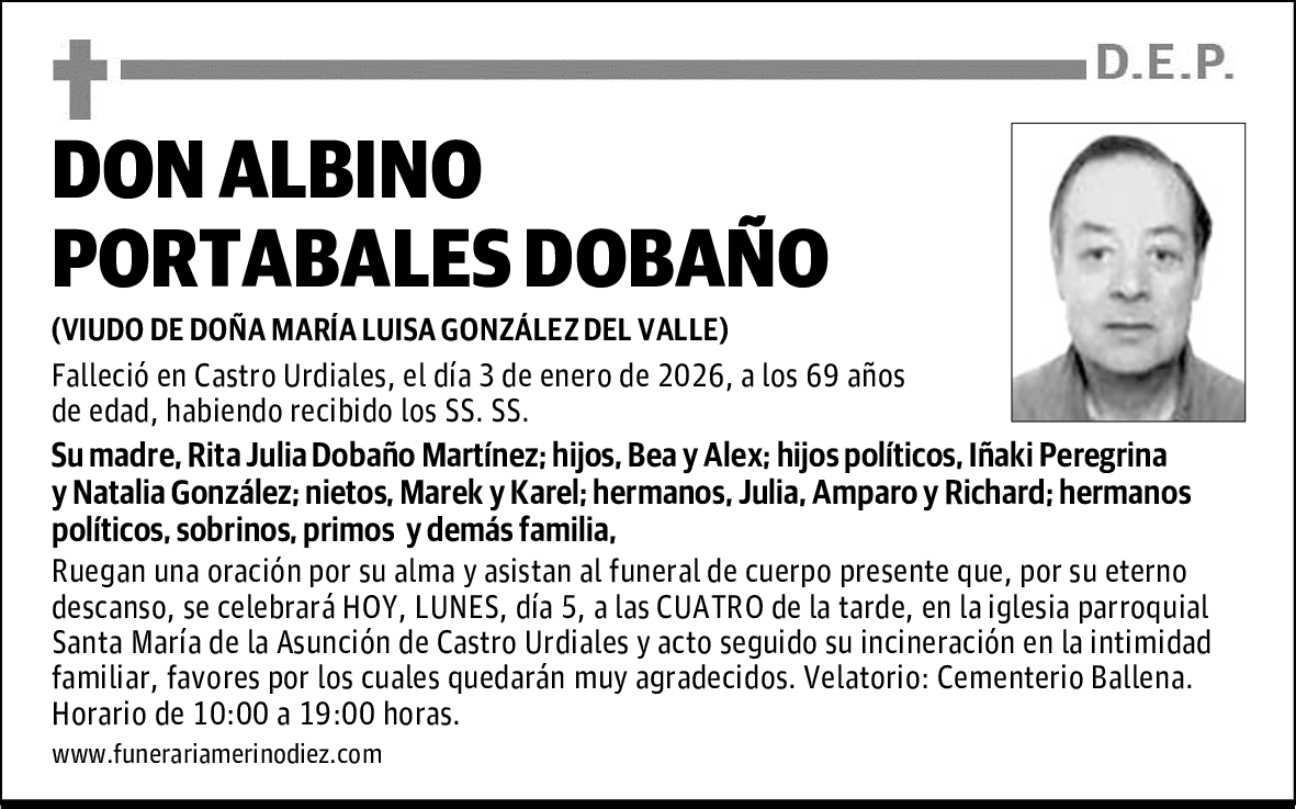 DON ALBINO PORTABALES DOBAÑO