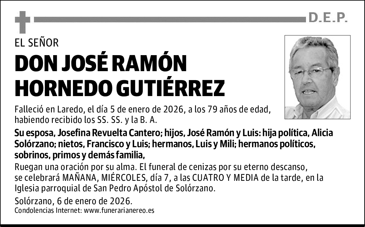 DON JOSÉ RAMÓN HORNEDO GUTIÉRREZ