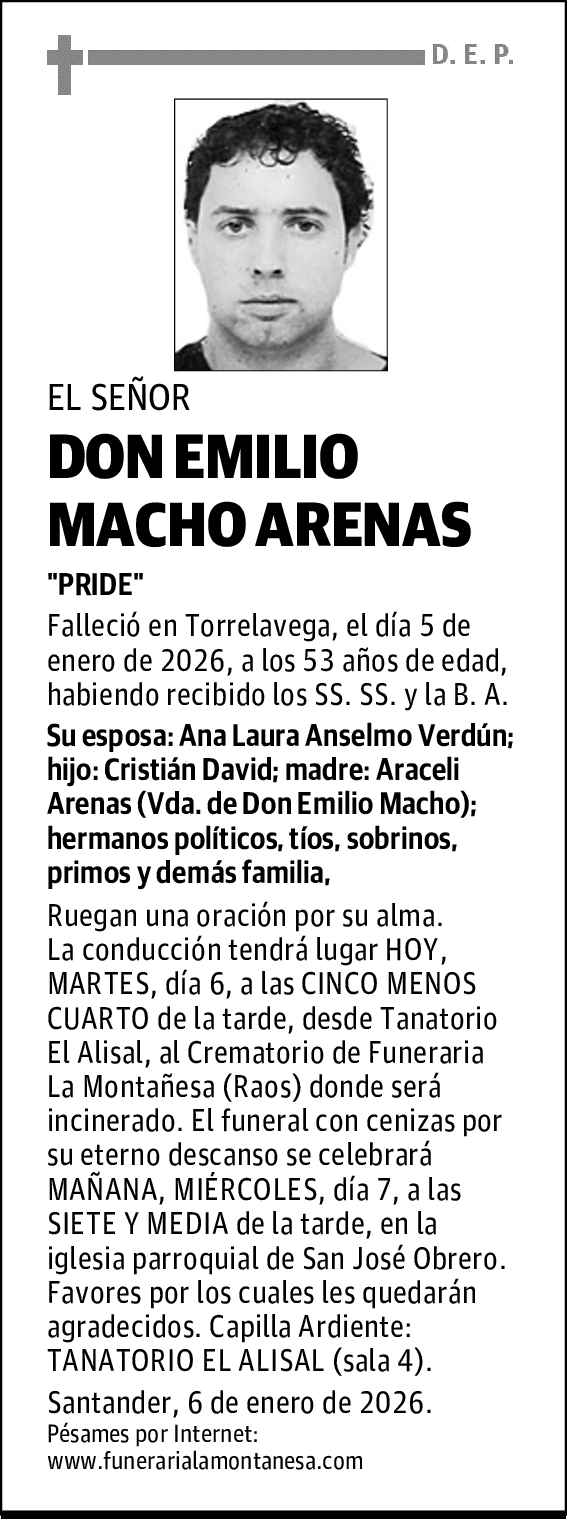DON EMILIO MACHO ARENAS