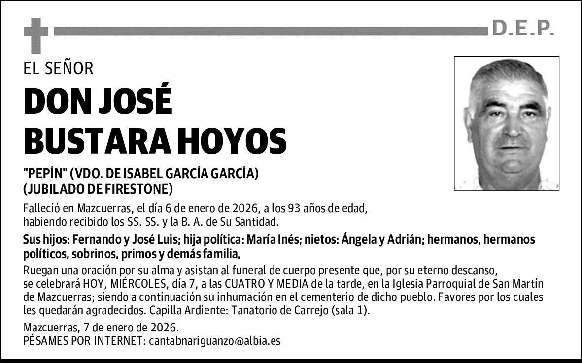 DON JOSÉ BUSTARA HOYOS