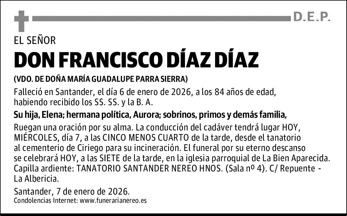 DON FRANCISCO DÍAZ DÍAZ